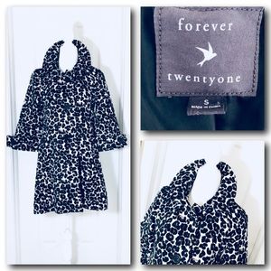 (Winter Sale) Leopard Print Pea Coat